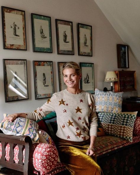 ALEXANDRA TOLSTOY on Instagram: "The Tolstoy Edit x Oshana We are proud to offer a selection of hand-embroidered Oshana cushions @thetolstoyedit - the embroidery is exquisite and the colours and geometric designs work in both eclectic and modernist settings. Oshana was founded by Syrian women, for Syrian women. 100% of their profits support women who have lost homes and loved ones due to the war in Syria. Living as refugees in neighbouring Lebanon, their lives have been ripped apart. Through Oshana, women start to sew their lives back together again 🪡 See www.thetolstoyedit.com for the cushions, with prices starting at £75." Alexandra Tolstoy, Syrian Women, Knit Sweater Coat, Support Women, Together Again, Scarf Dress, Back Together, Be Proud, Women Supporting Women