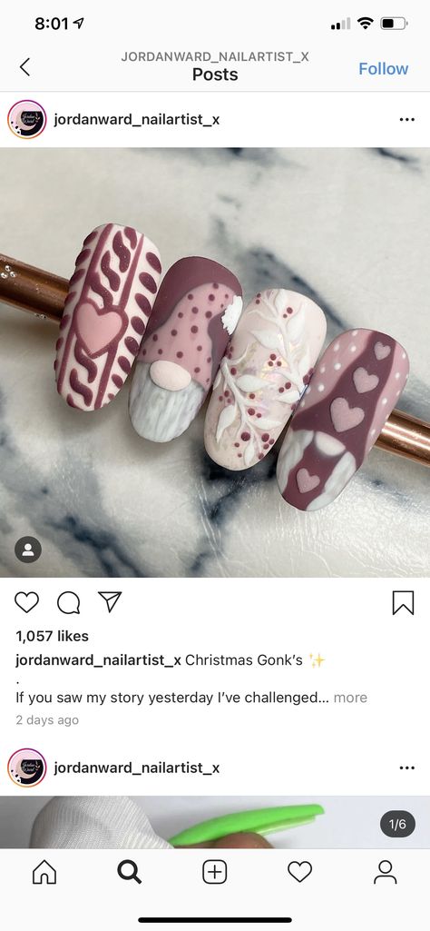 Valentines Nail Art Designs, Crazy Nail Designs, Thanksgiving Nail Designs, Crazy Nail Art, Valentine Nail Art, Fall Nail Art Designs, Plaid Nails, Cute Christmas Nails, Christmas Gel Nails