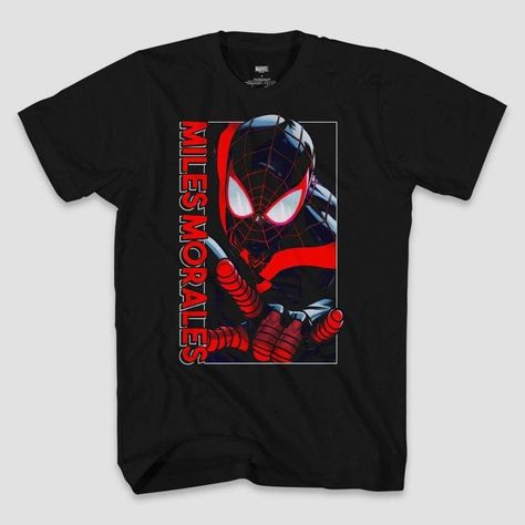 Superhero Suits, Spider Man Miles, Spider Man Miles Morales, Superhero Fashion, Trendy Shirt Designs, Cotton Jersey Fabric, Miles Morales, Teenage Fashion Outfits, Dream Clothes