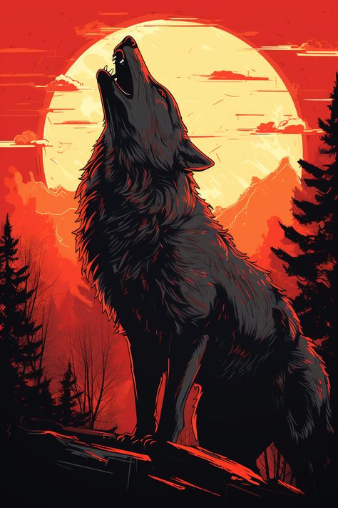 Wolf’s Rain, Shadow Wolf, Wolf Artwork, Tattoo Master, Seni Dan Kraf, Wolf Tattoo, Wolf Howling, Cool Wallpapers Art, Wolf Art