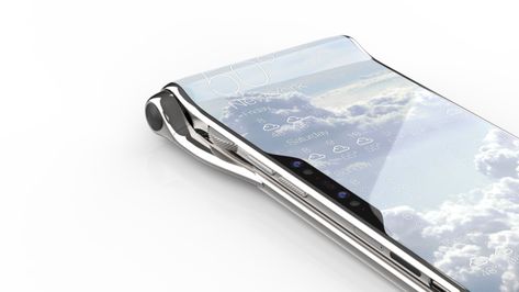 HubblePhone: First Multi-Dimensional Interaction on a Smartphone #productdesign Futuristic Smartphone, Futuristic Phones, Space Camera, Smartphone Technology, Multi Screen, Camera Shutter, Best Smartphone, Communication Devices, Mobile Technology