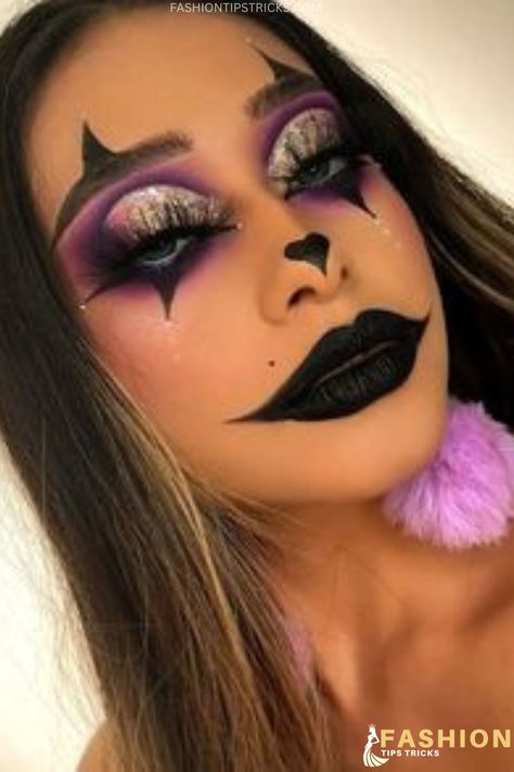 Jamie Genevieve, Makeup Clown, Halloween Makeup Clown, Holloween Makeup, Creepy Halloween Makeup, Cute Halloween Makeup, Halloween Coustumes, Halloween Beauty, Halloween Eye Makeup