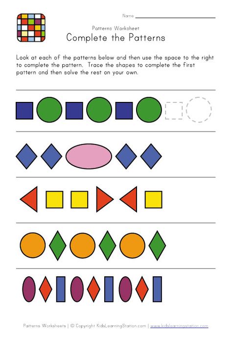 complete the patterns Patterns Worksheet, Worksheet Number, Math Fractions Worksheets, Mental Maths Worksheets, Worksheets For Grade 3, Math Patterns, Pattern Grading, Pattern Worksheet, Worksheet For Kids