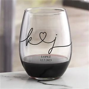 Personalized Wedding Accessories 2022 - Personalization Mall Glasses Couple, Personalization Mall, Couples Monogram, Drawn Together, Custom Wine Glasses, Personalized Wine Glasses, Gift Drawing, Kitchen Gifts, Personalized Wine