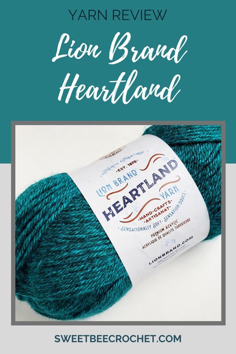 Learn more about Lion Brand Heartland worsted weight yarn and find some ideas of what you can make with it. Includes a link to a free scarf pattern! Lion Brand Heartland, Bee Crochet, Yarn Patterns, Photo Pattern, Free Scarf, Lion Brand Yarn, Lion Brand, Website Branding, Worsted Weight Yarn