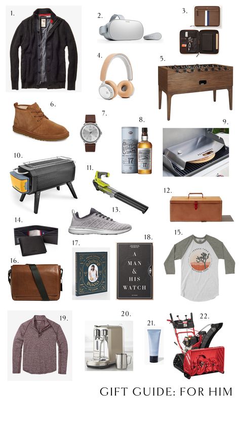 GIFT GUIDE: For Him - Elements of Style Blog Gifts For Guy Friends, Diy Birthday Gifts For Him, Gift Guide For Him, Diy Gifts For Him, Diy For Men, Gifts For Boyfriend, Guy Friends, Christmas Gifts For Boyfriend, Personalised Gifts For Him