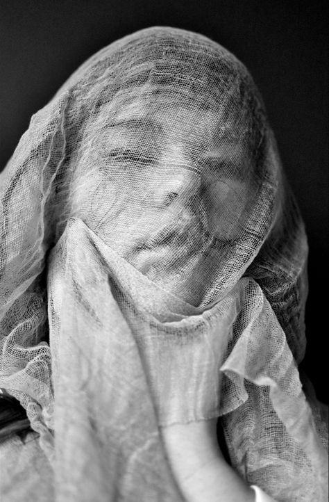 Haunting Portrait Photography, Disturbing Portrait Photography, Scary Portrait Photography, Existentialism Photography, Unique Self Portraits, Black And White Self Portrait, Altered Faces, Concept Moodboard, Fashion Portrait Photography