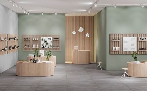 Beauty in Simplicity: Designing a Chic Reception Area for a Fashion-forward Beauty Parlor Tile Architecture, Dental Design Interior, Massage Room Design, Dental Office Design Interiors, Medical Office Design, Cabinet Medical, Hospital Interior, Pharmacy Design, Interior Design Presentation