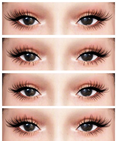 3 D L a s h e s V 4 | dreamgirl on Patreon (free) | 30 swatches | sims 4 cc custom content eye lashes eyelashes #ts4cc | glasses category Hair The Sims 4, Sims Makeup, Mods Sims 4, Los Sims 4 Mods, Sims 4 Piercings, Sims 4 Cc Eyes, Die Sims 4, Sims 4 Cas Mods, The Sims 4 Skin