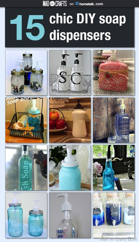 madincrafts0801 Diy Soap Dispenser Bottle, Diy Soap Dispenser, Understairs Toilet, Soap Dispenser Diy, Dispenser Diy, Bottle Decoration, Soap Dispensers, Bathroom Soap Dispenser, 15 Diy