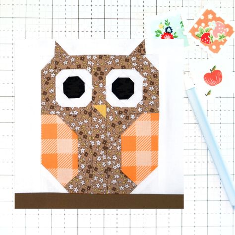 Owl Quilt Block, Apple Quilt, Sea Turtle Quilts, Bird Quilt Blocks, Turtle Quilt, Owl Quilt, Sunflower Quilts, Bird Quilt, Animal Quilts