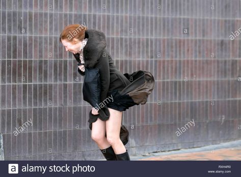 Download this stock image: Blackpool, Lancashire. 10th March, 2019. Strong gale force winds at the coast. Credit: MWI/AlamyLiveNews. - RXH4R0 from Alamy's library of millions of high resolution stock photos, illustrations and vectors. Windy Girl, Windy Skirts, Hair In The Wind, Wind Blowing, 10 March, Windy Weather, Blackpool, Strong Wind, The Coast