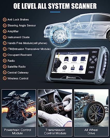 【OE-Level All System Diagnosis Scanner】 The BC IF745 one of the Most Cost-Effective All System automotive scanner diagnostic tool for all vehicles. 

【6 Free Services For Your Repair Needs】 BC IF745 car code reader provide 6 free maintenance reset: ABS Bleeding, Oil Reset, Electronic Parking Brake, Steering Angle Calibration, Battery Maintenance System, Electronic Throttle Position. Actually, you don't have to buy a OBD2 scanner diagnostic tool with 10+ services Car Diagnostic, Car Ignition System, Intraoral Scanner, Car Dash Cam, Obd2 Scanner, Car Diagnostic Tool, Hvac System, Tools, Coding