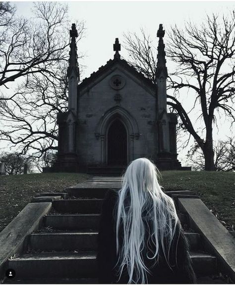 Greenwood Cemetery, Long White Hair, Gothic Aesthetic, Green Wood, Throne Of Glass, Dark Photography, Grimm, White Hair, Dark Aesthetic