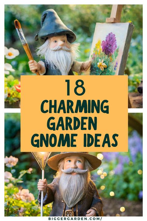 A whimsical gnome garden ideas DIY scene featuring a gnome painting flowers and another holding a lantern, showcasing creative gnome houses, gnome flower garden ideas, and charming gnome garden ideas landscapes in an outdoor gnome garden. Gnome Garden Outdoor, Magical Yard, Garden Gnomes Diy, Fairy Garden Gnomes, Gnome Ideas, Enchanting Garden, Gnomes Diy, Garden Gnomes, Garden Gnome