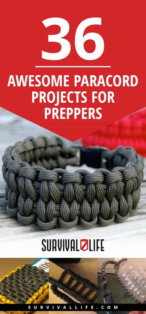 Paracord Projects | 36 Awesome Paracord Projects For Preppers #survivallife #survival #preppers #crafts Survival Projects, Paracord Patterns, Paracord Belt, Shtf Prepping, Diy Survival, Paracord Projects Diy, Paracord Bracelet Patterns, Survival Project, Diy Projects For Men