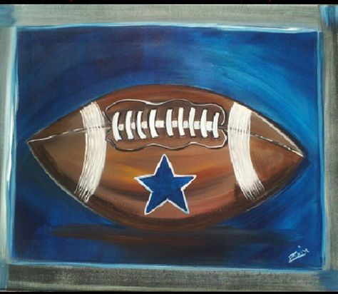 Dallas Cowboys painting Cowboys Painting, Dallas Cowboy Painting, Dallas Cowboys Painting, Dallas Cowboys Painting Canvases, Football Painting Ideas Canvas, Man Cave Paintings, Football Paintings, Sports Painting, Painting Birthday