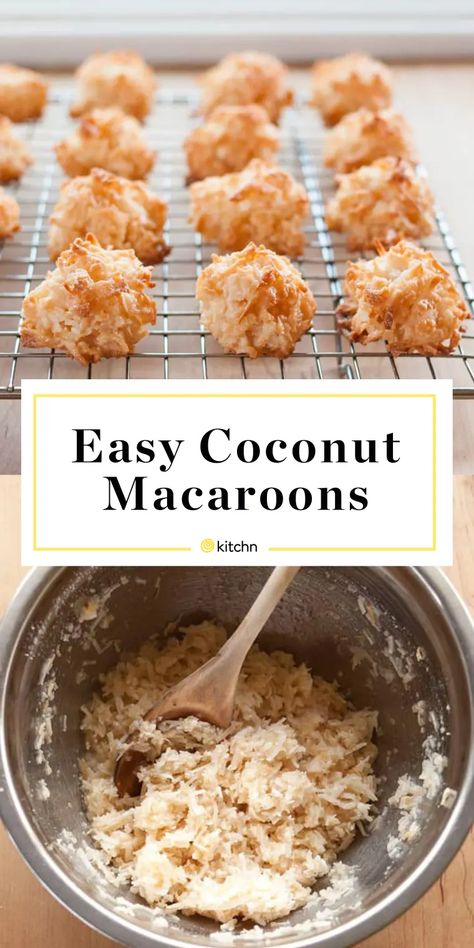 Bakers Coconut Macaroons, Passover Coconut Macaroons, Toasted Coconut Macarons, Coconut Maccarone Recipes, Healthy Coconut Macaroons, Passover Macaroons, Coconut Macroons, Coconut Recipes Easy, Best Coconut Macaroons