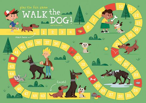 Walk-the-Dog | Flickr - Photo Sharing! Daisy Crafts, Girlfriend Ideas, Board Games Diy, Printable Board Games, Esl Games, Fast Finishers, Board Game Design, English Games, Games Kids