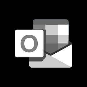 Outlook Black Icon, Outlook Icon, Dark Purple Logo, Android App Icon, Iphone Logo, App Store Icon, Black And White Photo Wall, Black App, Ios 17