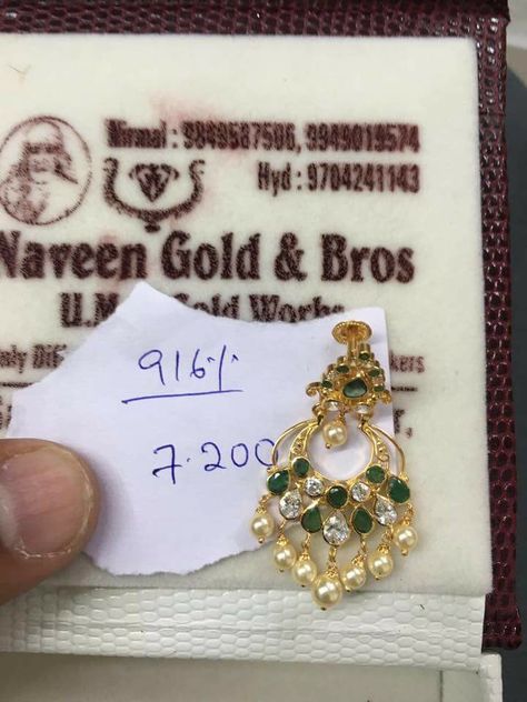 Ruby Jewelry Necklaces, Pearl Earrings Designs, Gold Earrings Indian, Gold Jhumka Earrings, Gold Pearl Jewelry, Neck Pieces Jewelry, Gold Earrings Wedding, Gold Jewelry Simple Necklace, Beautiful Gold Necklaces