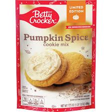 Betty Crocker Cookie Mix, Betty Crocker Recipes, Raw Cookie Dough, Pumpkin Cookie, Pumpkin Spice Cookies, Halloween Baking, Spice Cookies, Baking Mixes, Cookie Mix