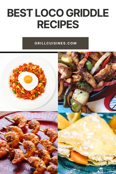 If you love sizzling, flavorful dishes cooked on a griddle, then you’re in for a treat. We’ve curated a collection of irresistible loco griddle recipes that are sure to satisfy your cravings.#locogriddlerecipes#griddlerecipes#grilledrecipes#locorecipes Loco Griddle Recipes, Loco Griddle, Grilling Guide, Grilled Desserts, Griddle Recipes, How To Cook Burgers, Electric Griddle, Kimchi Fried Rice, Griddle Cooking