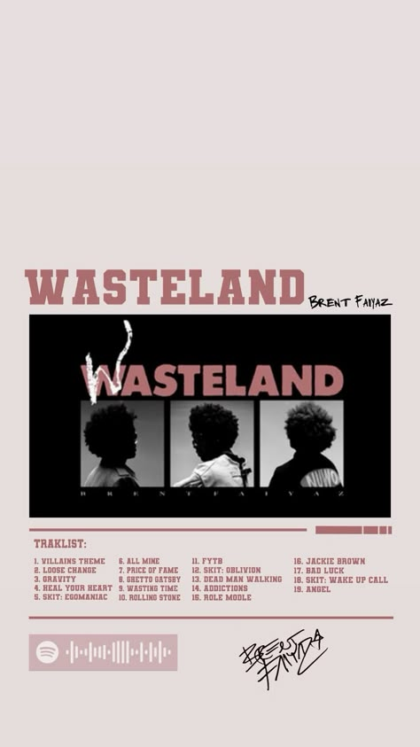 Wasteland Wallpaper, Tyler The Creator Wallpaper, Diy Gift For Bff, Brent Faiyaz, 3d Tshirt, Cool Album Covers, Music Poster Design, Church Poster, Black Phone Wallpaper