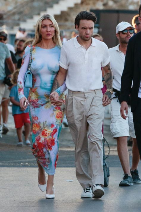 Kate Cassidy, the American girlfriend of former One Direction star Liam Payne, certainly turned heads as she stepped out in a racy-looking dress during a trip to St Tropez Liam Payne Family, Liam And Kate, Liam Payne And Bear, Liam Payne And Kate Cassidy, Kate Cassidy, Liam Payne And Camila Cabello, Liam Payne And Maya Henry, Optical Illusion Dress, Latest Summer Fashion