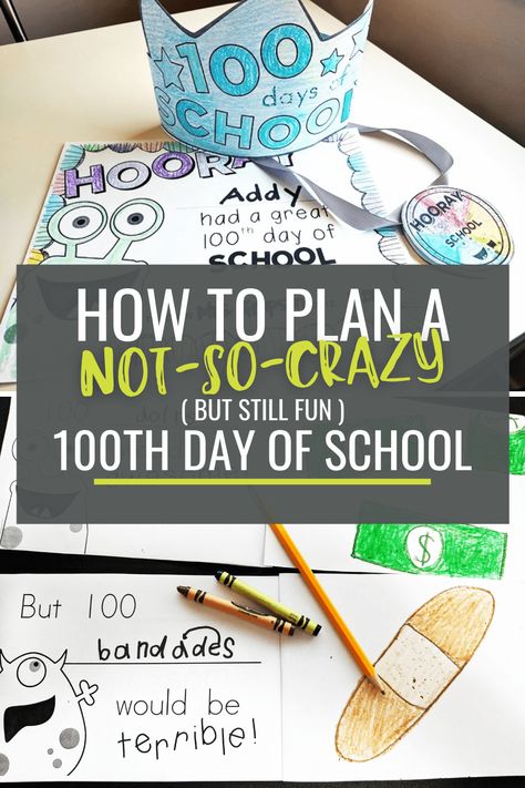 1st Grade 100 Days Of School, 100 Days Of School Homeschool, 100 Days Of School Library Ideas, Kindergarten 100 Day Activities, 100th Day Of School 1st Grade, 100 Days Of Homeschool Ideas, 100th Day Of School Activities Kinder, 100th Day Of School Activities 2nd, 100 Days Of School Ideas Kindergarten