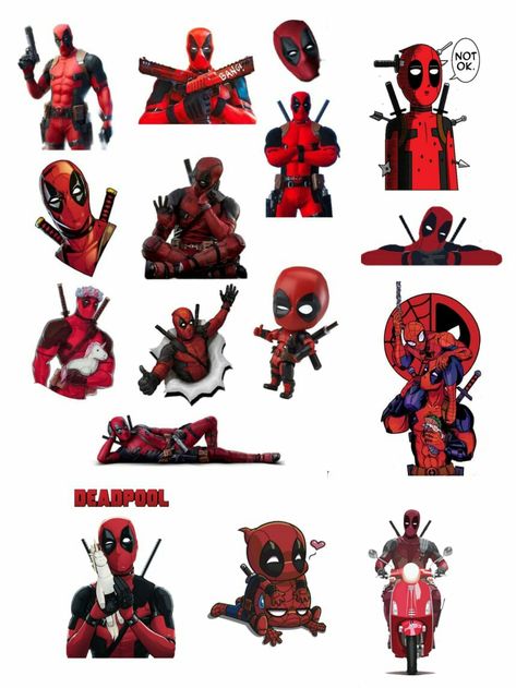 Deadpool Stickers Printable, Deadpool Stickers, Tufting Rugs, Deadpool Art, Deadpool Comic, Deadpool Wolverine, Skull Tshirt, Marvel Heroes, Paper Doll