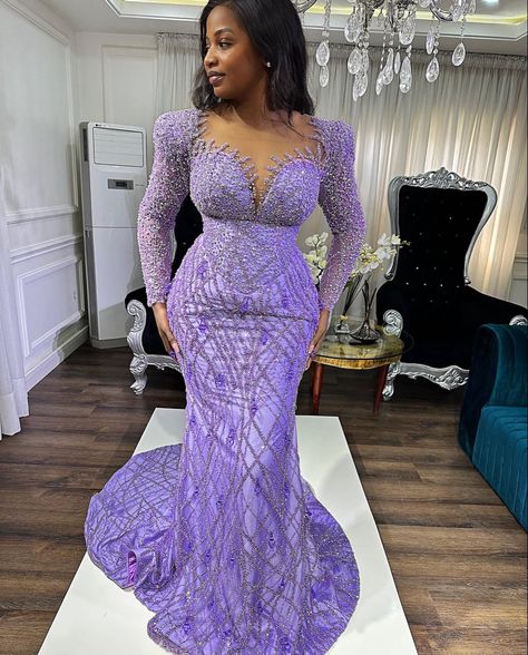 Lace Engagement Dress, Arabic Party, Luxe Wedding Dress, Long Gown Styles, Asoebi Style, Bride Reception Dresses, Latest Bridesmaid Dresses, Lace Dress Classy, Ankara Long Gown