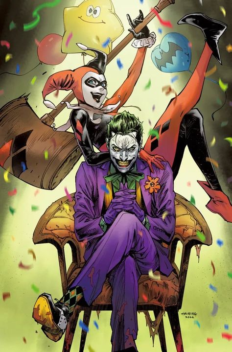 海凝 Haining on Twitter: "My variant cover for The Joker: The Man Who Stopped Laughing #1 ☺️ #Joker https://t.co/luJB7u1ziV" / Twitter Harley X Joker, Joker X Harley, The Joker Illustration, Harley Joker, Harley And Joker, Joker Artwork, Batman Villains, Harley Quinn Comic, Joker Tattoo