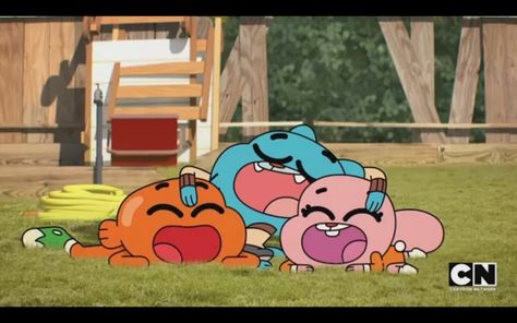 The Watterson Kids From The Episode "The Deal" Cartoon Gumball, Adventures Of Gumball, Penny Fitzgerald, Anais Watterson, Cartoon Asthetic, Gumball Darwin, Cute Happy Quotes, Amazing Gumball, Strange Photos