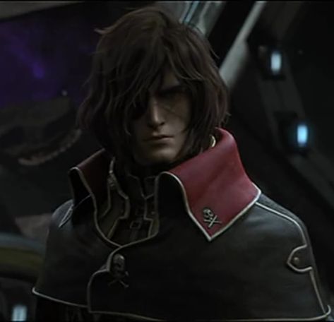 Captain Harlock Movie, Harlock Space Pirate, Space Pirate Captain Harlock, Captain Harlock, Pirate Captain, General Ideas, Space Pirate, Escape Reality, The Pirate