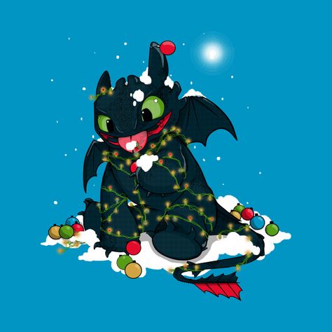 Check out this awesome 'Light+Fury' design on @TeePublic! Hey Boo Halloween, Toothless And Stitch, Christmas Lights Wallpaper, Lights Wallpaper, Wallpaper Drawing, Halloween Love, Christmas Dragon, Light Fury, Funny Raccoon