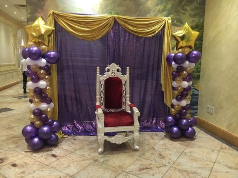 Royal Backdrops School Dance Themes, Kingdom Vbs, Royal Birthday Party, Royal Decorations, Royal Theme, Dance Decorations, Arch Ideas, Vbs 2023, Dance Themes