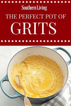 Master this Southern standard by following Test Kitchen Director Robby Melvin's tips for creamy and rich grits. Cheese Grits Recipe Southern Style, Southern Grits Recipe, Cornmeal Grits, Smoked Gouda Grits, Southern Style Grits, Gouda Grits, Hominy Recipes, Grits Recipes, Cheese Grits Recipe