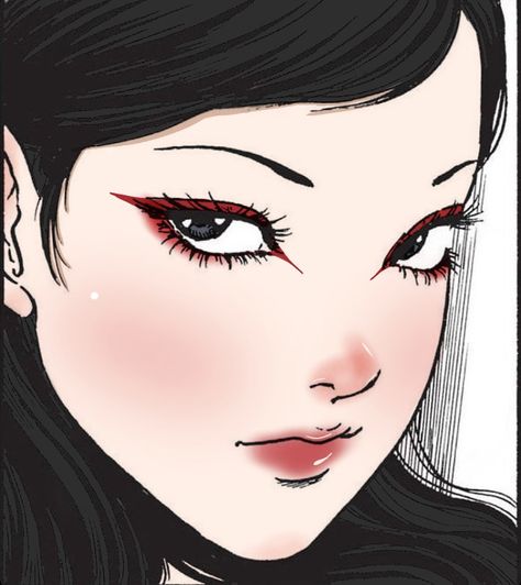 Pinterest Pfp Tomie, Tomie Pfp, Junji Ito, Black Hair, A Woman, The Story, Red, Hair, Black