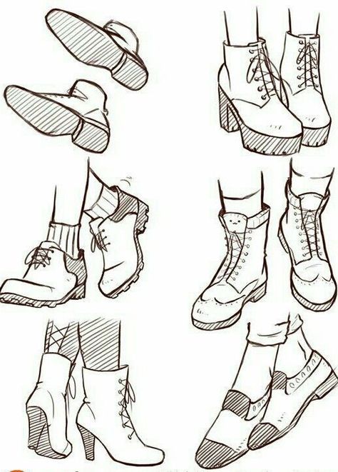 Shoes Drawing Reference, Shoes Reference, Manga Ideas, How To Draw Manga, Výtvarné Reference, Draw Manga, Reference Sheet, Perspective Art, Shoes Drawing