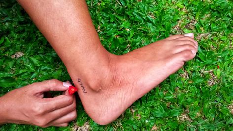 Highs And Lows Tattoo, Short Quote Tattoos, Ankle Tat, God Tattoos, Small Pretty Tattoos, Brown Hair Dye, Friendship Tattoos, Simple Tattoo, Sunflower Tattoo