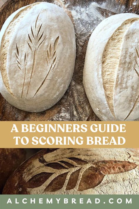 Scoring Bread, Bread Scoring Patterns, Sourdough Cinnamon Rolls, Bread Scoring, Dutch Oven Bread, Sourdough Starter Discard Recipe, Homemade Sourdough Bread, Homemade Sourdough, Bread Shaping