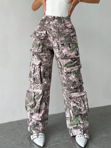 Pink Casual Collar  Viscose Camo,All Over Print Cargo Pants Embellished Non-Stretch  Women Clothing Pink Camo Pants, Pants Embellished, Light Pink Hoodie, Camouflage Cargo Pants, School Fit, Camouflage Pants, Pink Camouflage, Camo Cargo Pants, Camo Pants