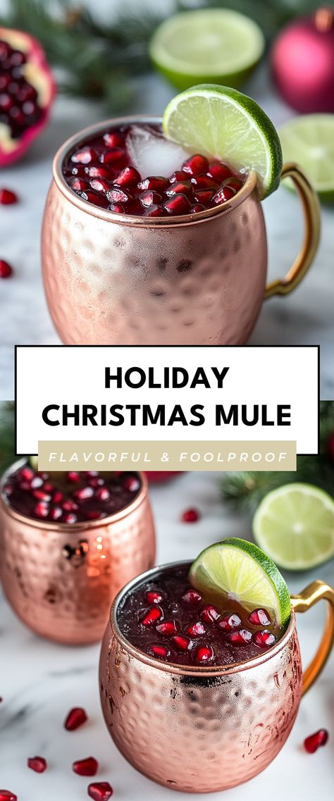 Image for Holiday Christmas Mule Ginger Beer Christmas Cocktail, Christmas Mule, Ginger Beer Drinks, Christmas Mocktails, Ginger Beer Cocktail, Clematis Varieties, Christmas Drinks Alcohol, Holiday Friends, Mule Recipe