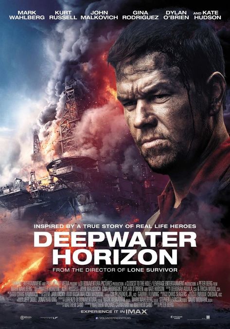 Deepwater Horizon, Action Movie Poster, Disaster Movie, Lone Survivor, John Malkovich, Movies 2016, Mark Wahlberg, Top Movies, Deep Water