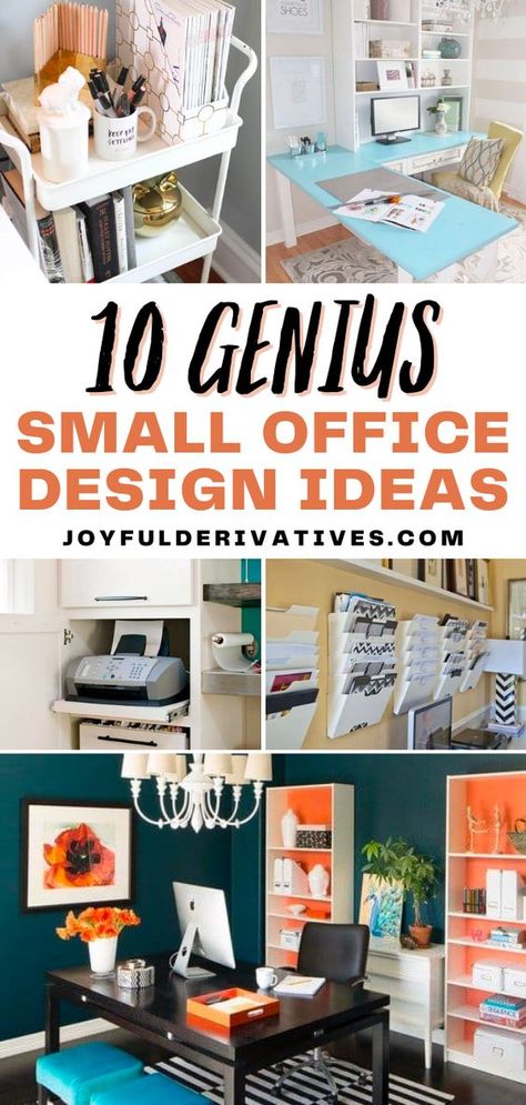 Transform your cramped office into a productive and stylish workspace with these 10 small office design ideas! From optimizing your desk space to incorporating natural lighting, these tips are easy to implement but yield impressive results. Whether you're a freelancer, entrepreneur or work from home, these office hacks will make your space efficient, functional and pleasing to the eye. Small Work Space At Home, Small Closet Office Ideas Workspaces, How To Create An Office Space At Home, Functional Home Office Design, Diy Work From Home Office, Room Desks Ideas, Work Desk Design Ideas, Awkward Office Space Ideas, Maximizing Small Office Space