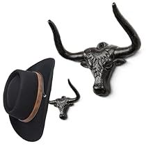 Cowboy Hat Hanger, Cowboy Hat Holder, Cowboy Hat Rack, Hat Organizer, Hanger Crafts, Hat Hanger, Hat Holder, Hat Organization, Bull Horns