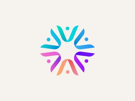 Harmony by Josh Warren on Dribbble Rainbow Logo Design, Harmony In Design, Portal Logo, Harmony Design, Make A Rainbow, Initials Logo Design, Logo Design Inspiration Branding, Rainbow Logo, Logo Design Ideas