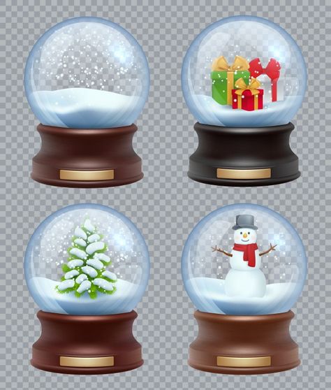 Bola de nieve de cristal. plantilla real... | Premium Vector #Freepik #vector #fondo #navidad #arbol #invierno Sphere Illustration, Snow Ball, Christmas Vector, Snow Crystal, Christmas Snow Globes, Christmas Poster, Christmas Tree With Gifts, Merry Christmas Card, Christmas Party Invitations