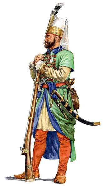 Ottoman Janissary, Barbary Pirates, Turkish Military, Ottoman Turks, Empire Ottoman, Military Costumes, Historical Warriors, Historical Armor, Medieval Clothing